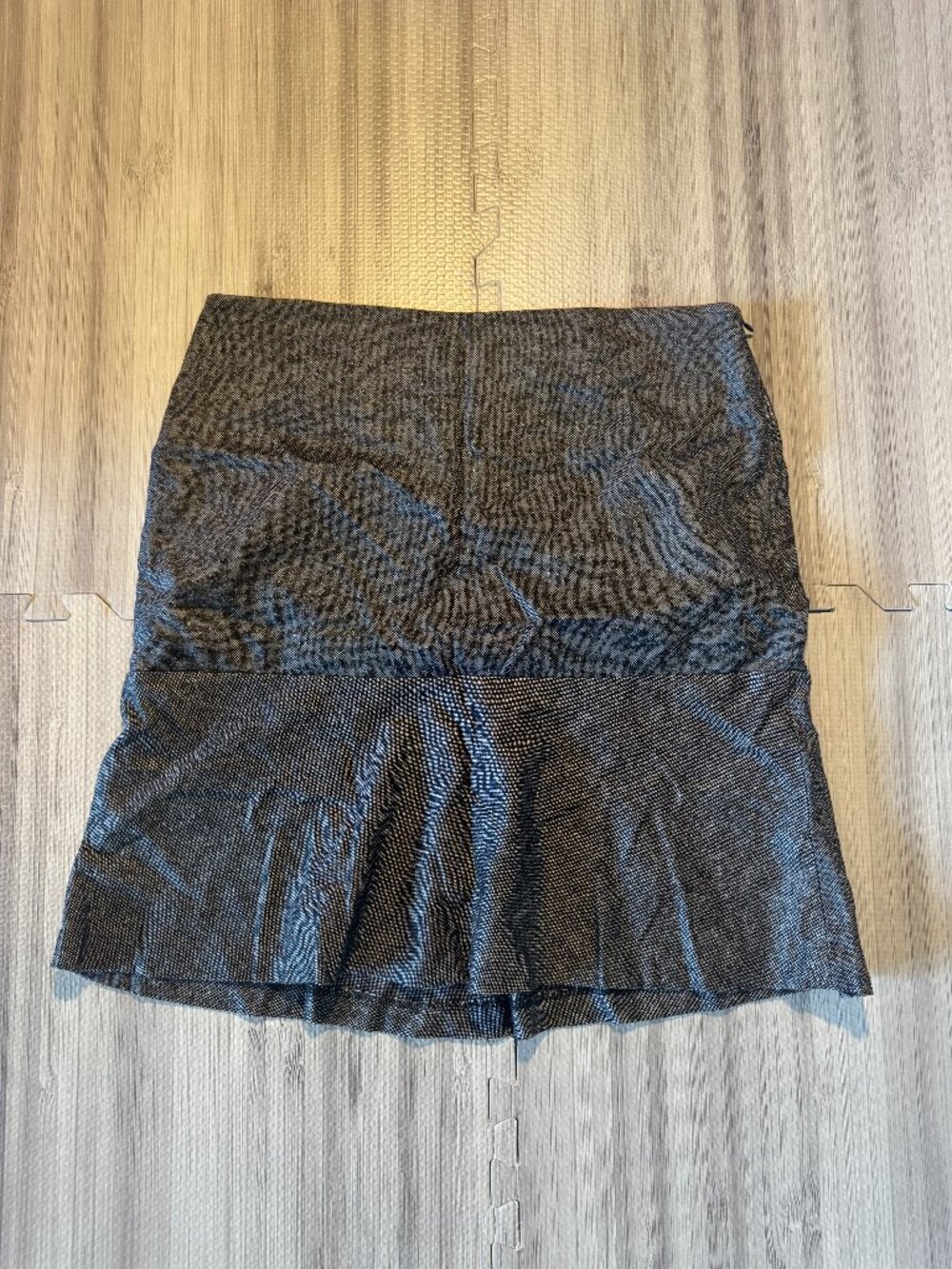 NWT Talbots Women's Gray Tweed A-Line Skirt